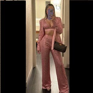 Pink Glitter  Three Suite Set